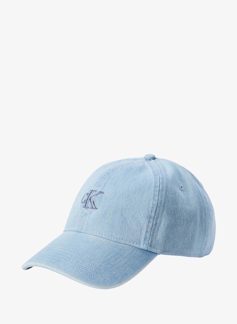 Calvin Klein Jeans Monogram Embroidery Denim Baseball Cap - Image 1